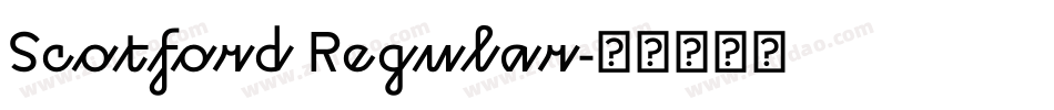 Scotford Regular字体转换